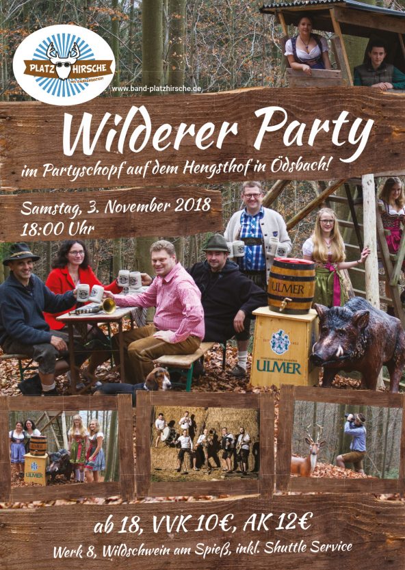 Wilderer Party auf dem Hengsthof am 3.11.2018